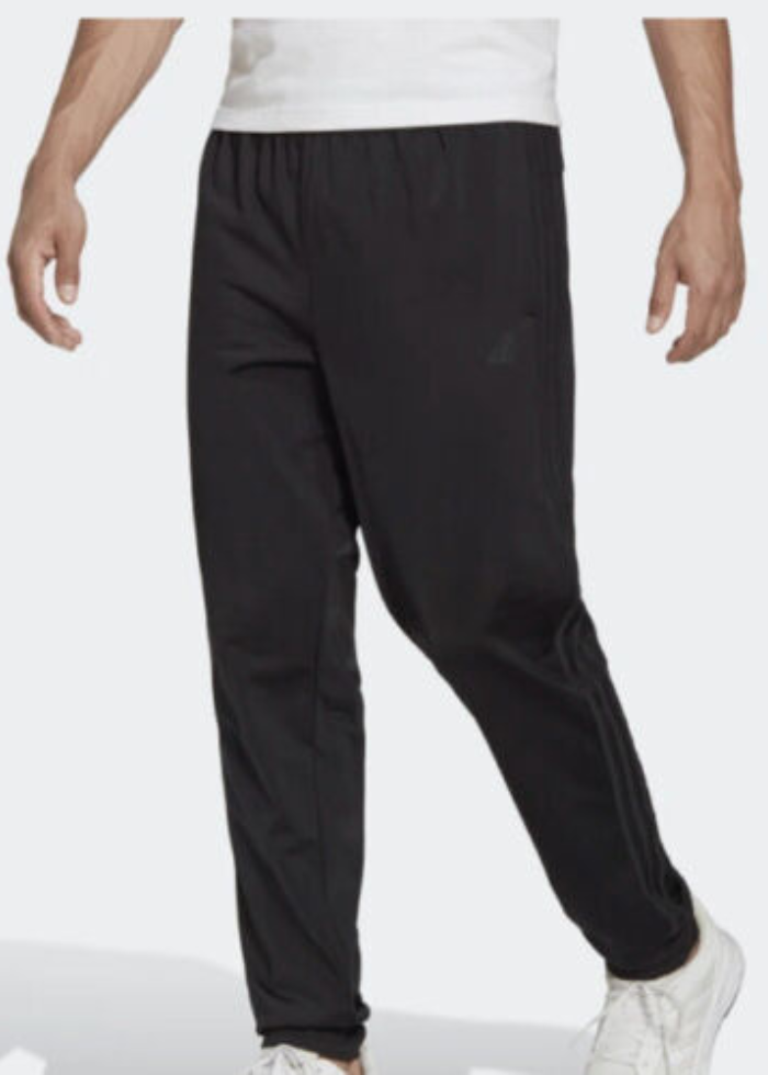 adidas Men's Essentials 3 Stripe Wind Pants, Black/Black/White, Large :  : Clothing, Shoes & Accessories