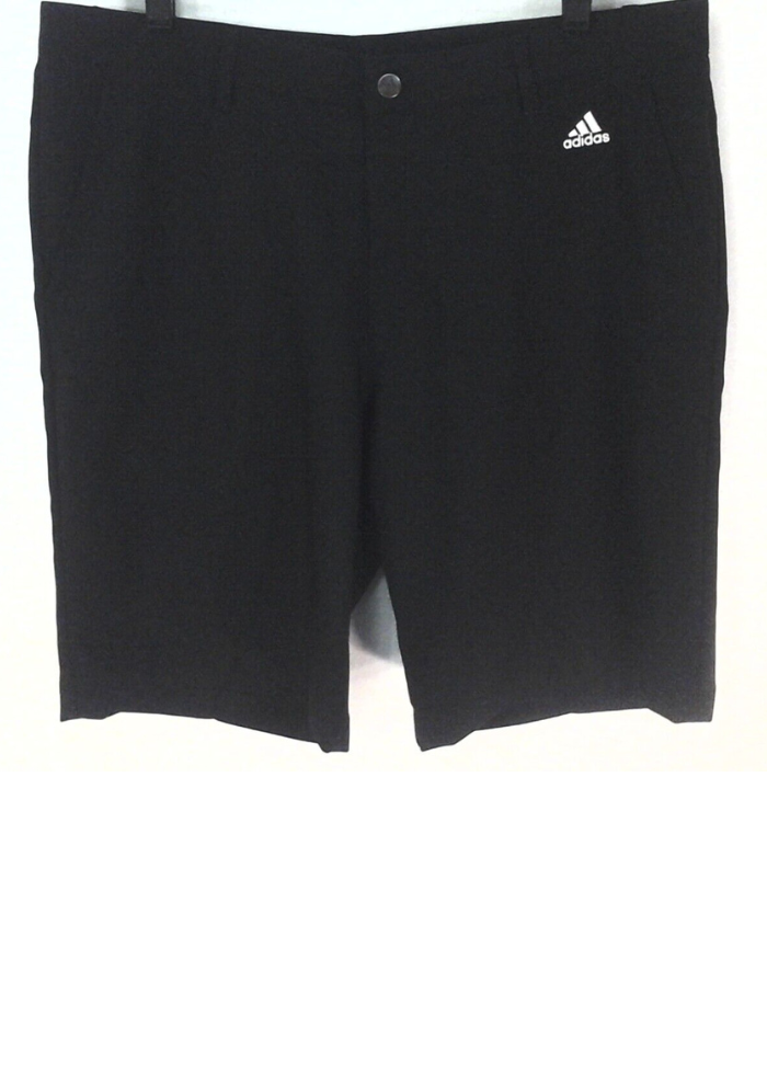 ADIDAS Golf Shorts Black White 3 Stripes Flat Front DM3084 Active Men Egsports