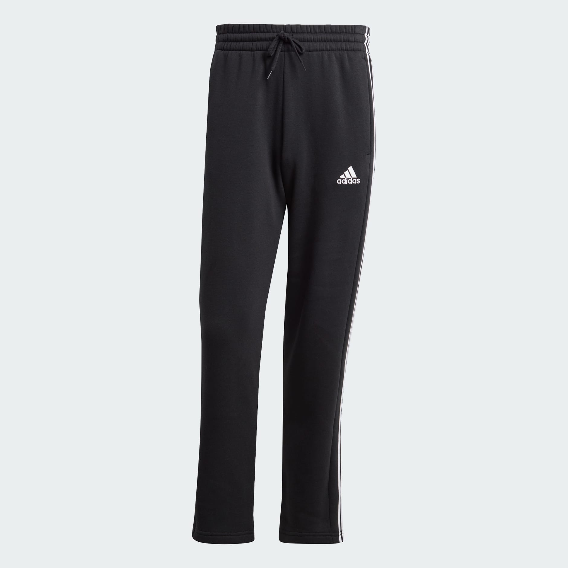 Essentials 3-Stripes Open Hem Fleece Pants
