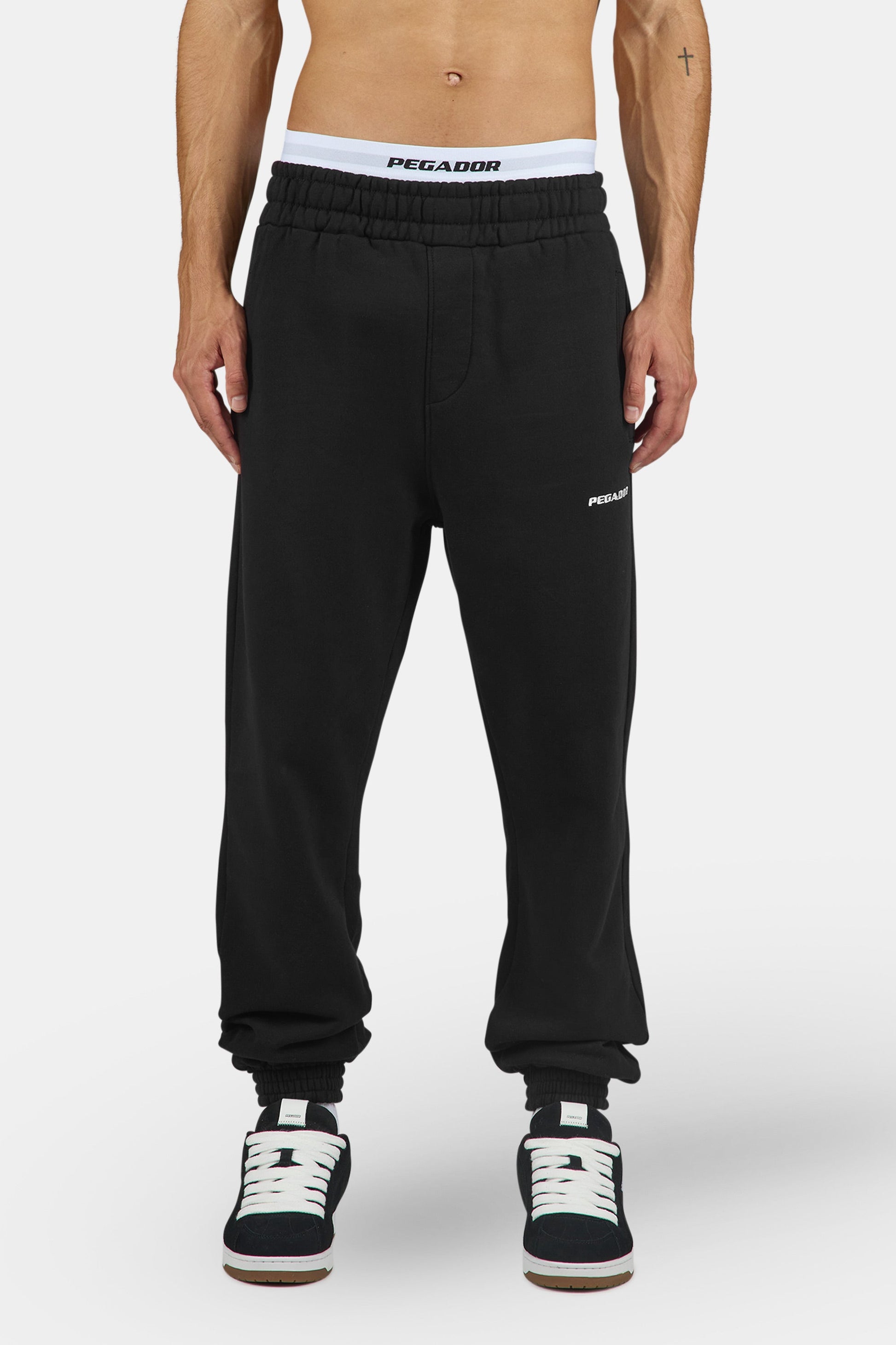 Logo Heavy Sweat Jogger Washed Black