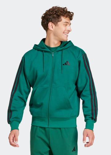 Essentials 3-Stripes Fleece Hoodie