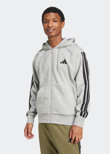 Essentials 3-Stripes Fleece Hoodie