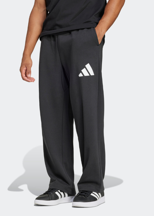 Essentials Wide Leg 3 Bar Logo Pants