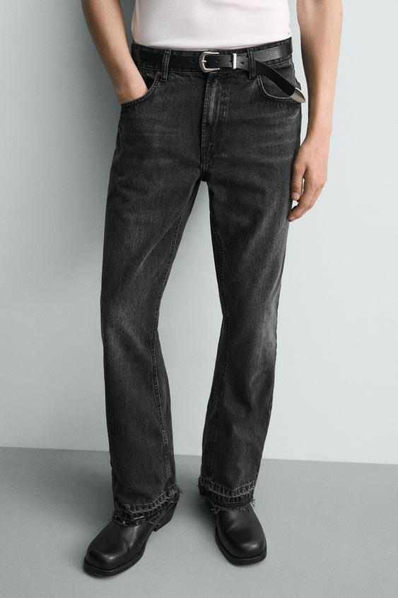 RIPPED FLARE FIT JEANS