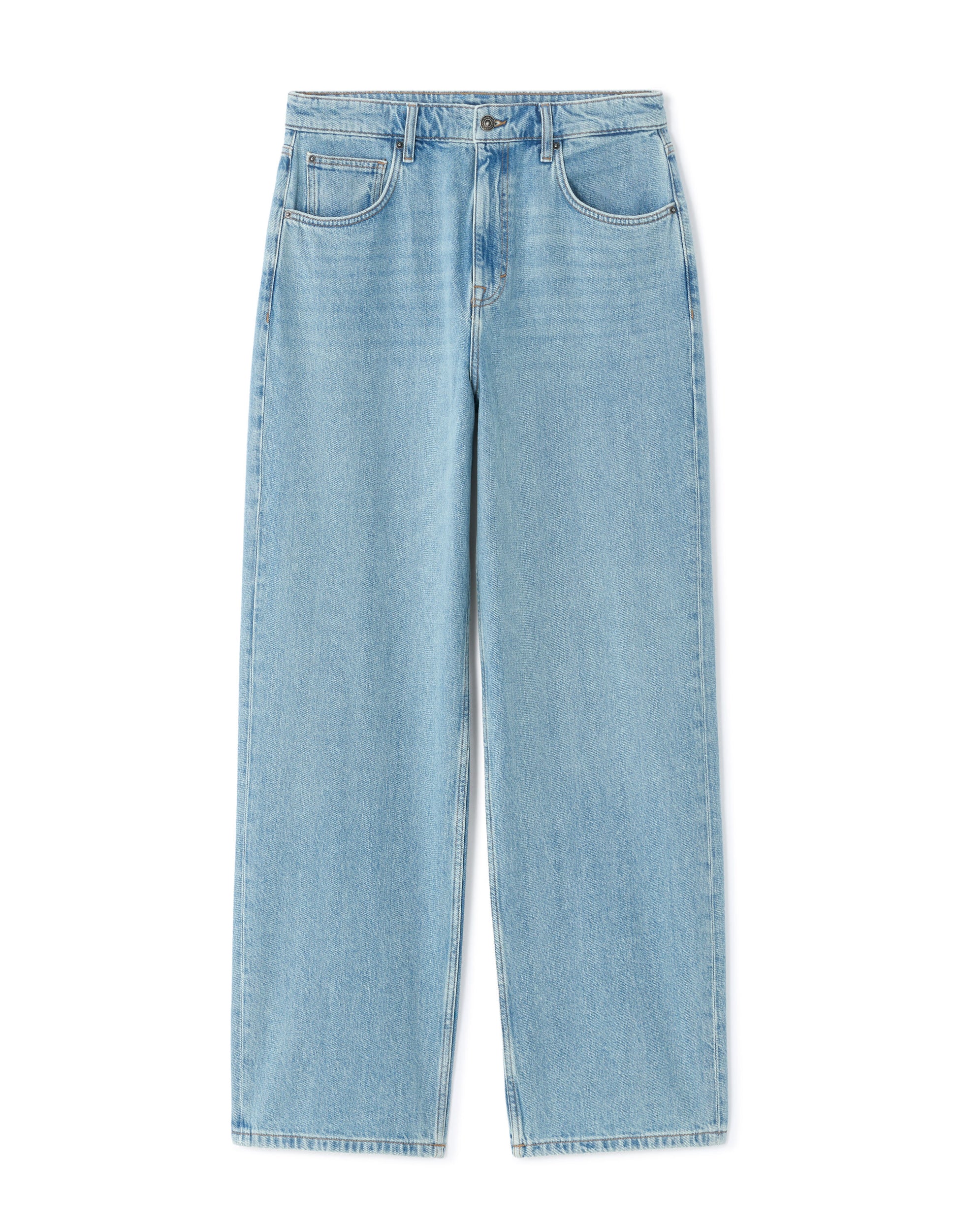 Baggy jeans, 100% cotton - light blue