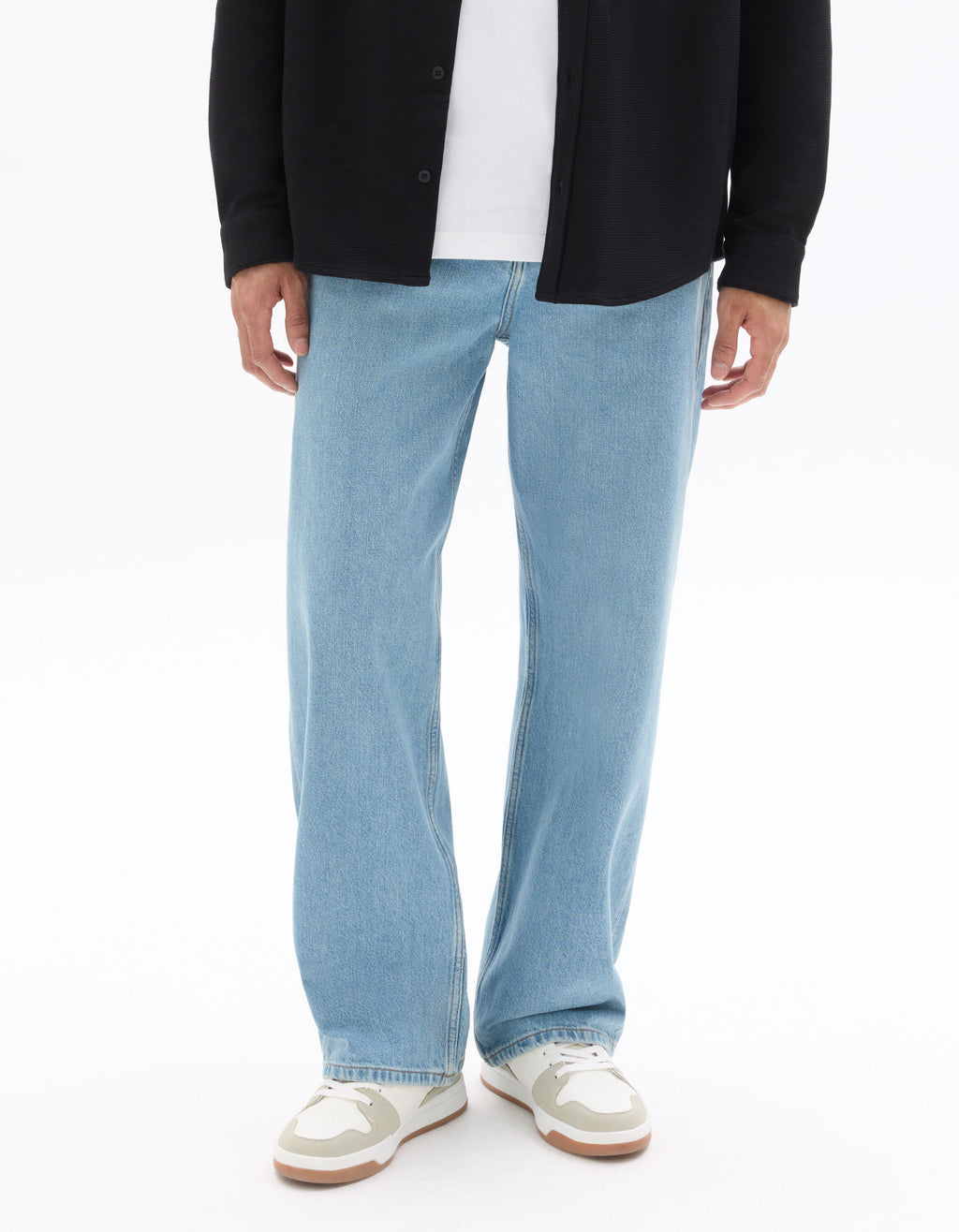 Baggy jeans, 100% cotton - light blue