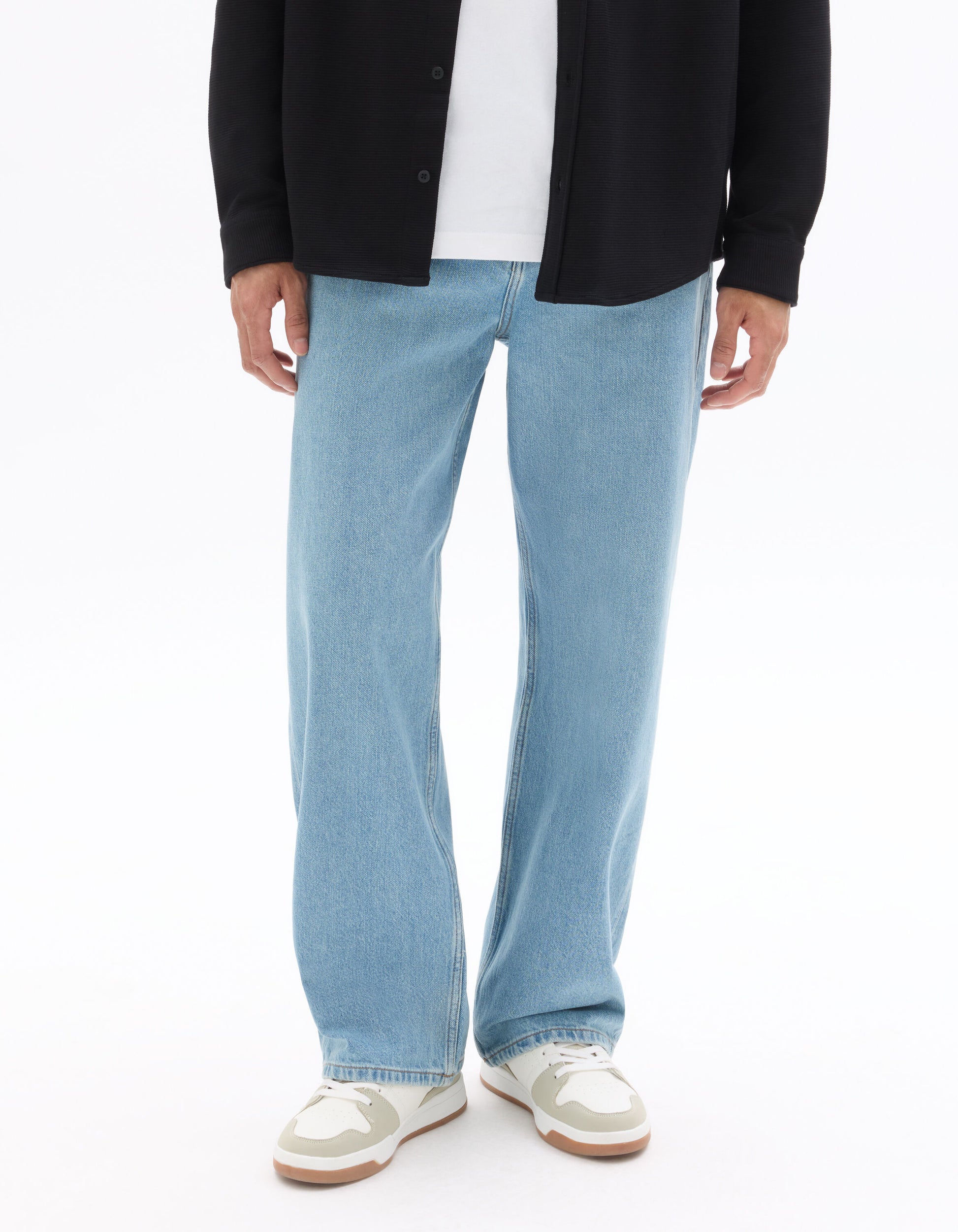 Baggy jeans, 100% cotton - light blue