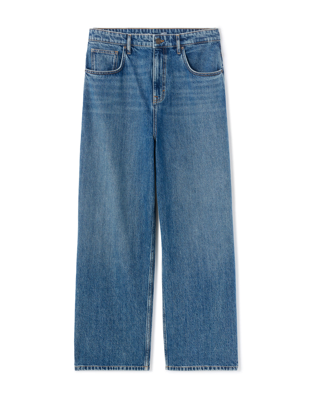 CELIO Jean super baggy 100% coton - double stone