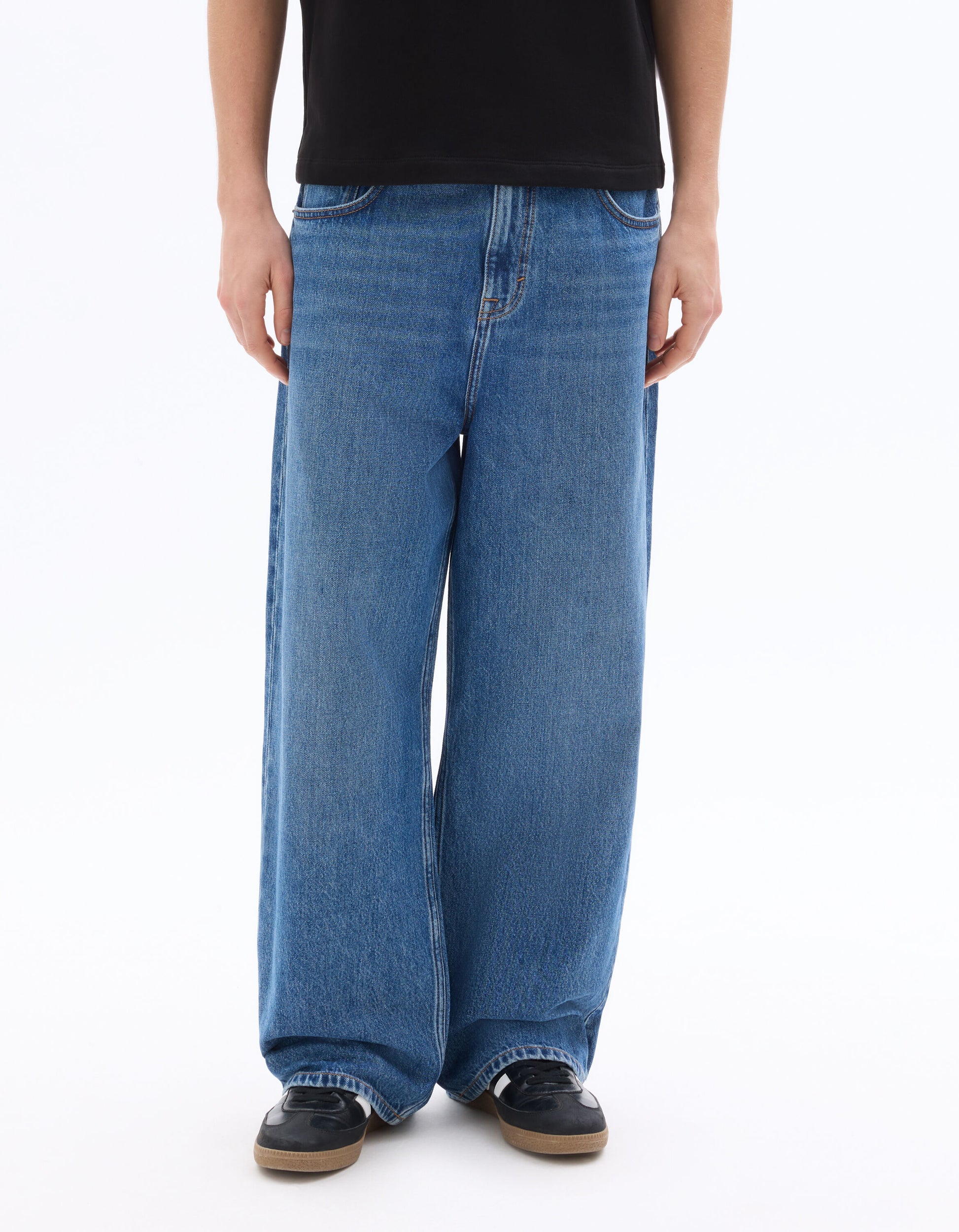 CELIO Jean super baggy 100% coton - double stone