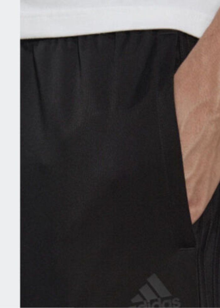 adidas Men's Essentials Warm-Up Tapered Track Pants​-Black
