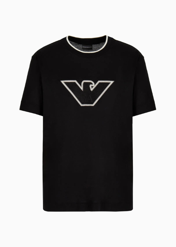 Lyocell-blend jersey T-shirt with ASV logo