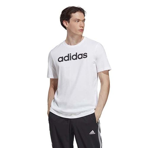 ADIDAS Essentials Single Jersey Linear Embroidered Logo T-Shirt - Men