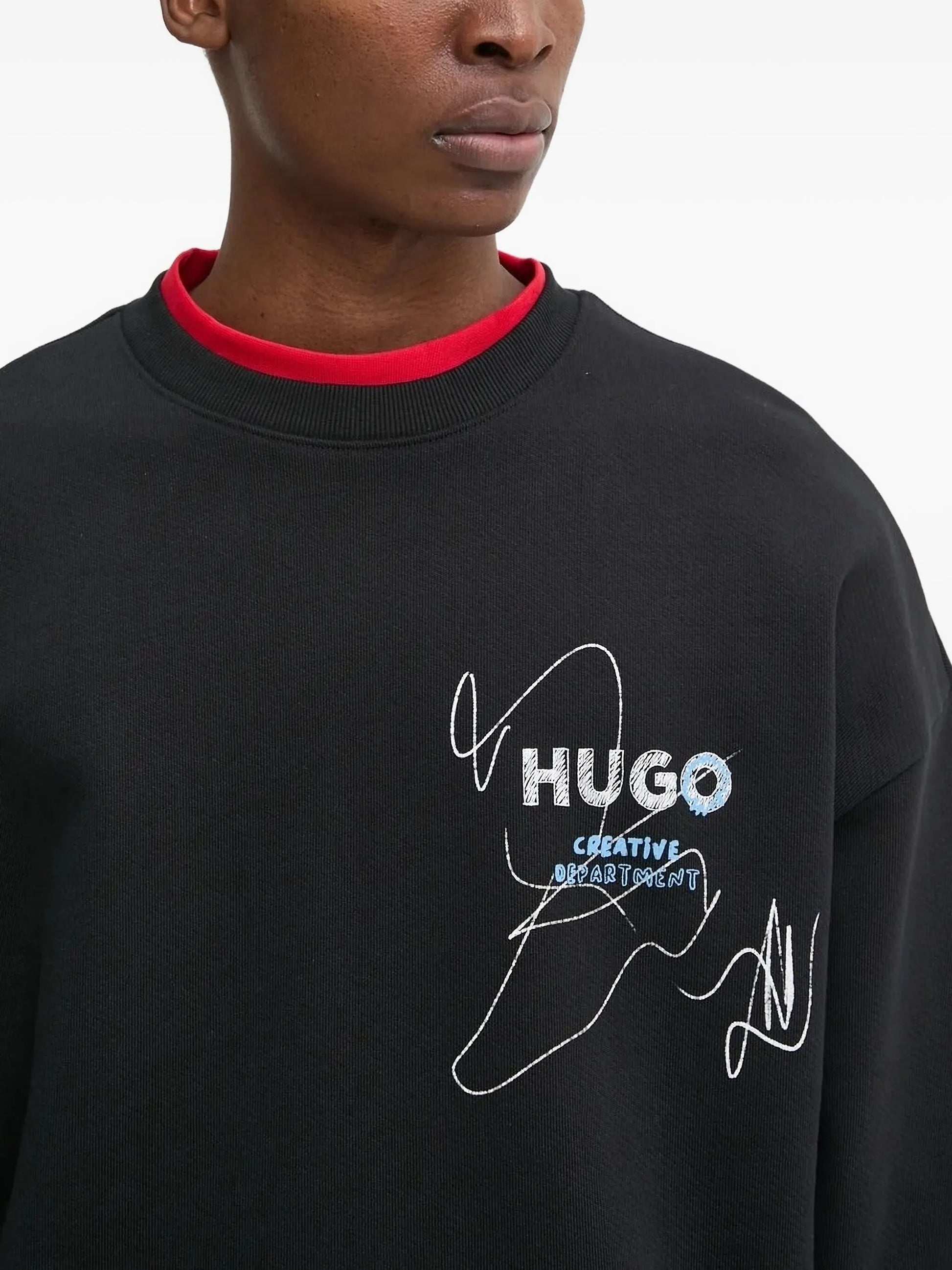 HUGO graphic-print sweat
