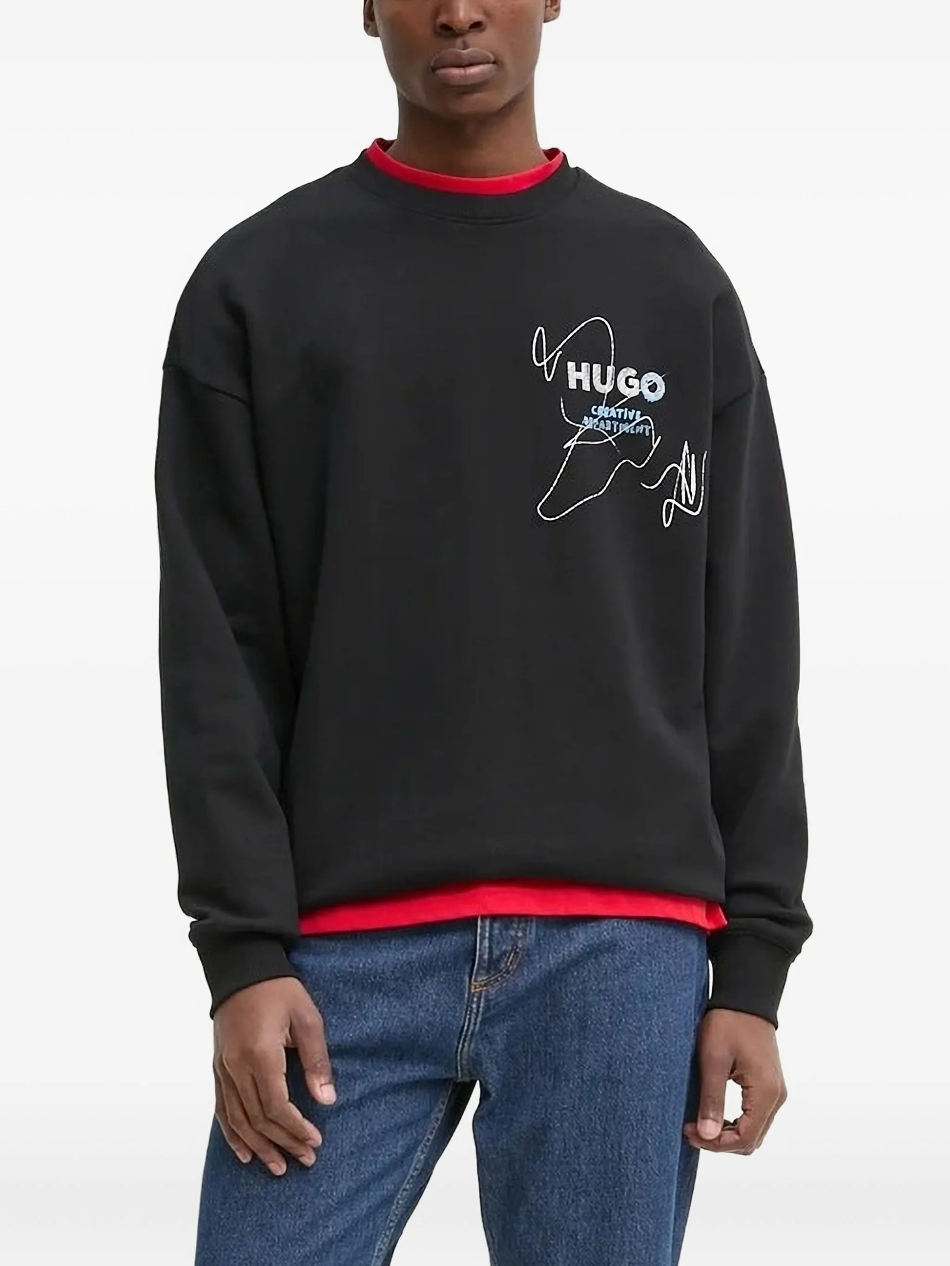 HUGO graphic-print sweat