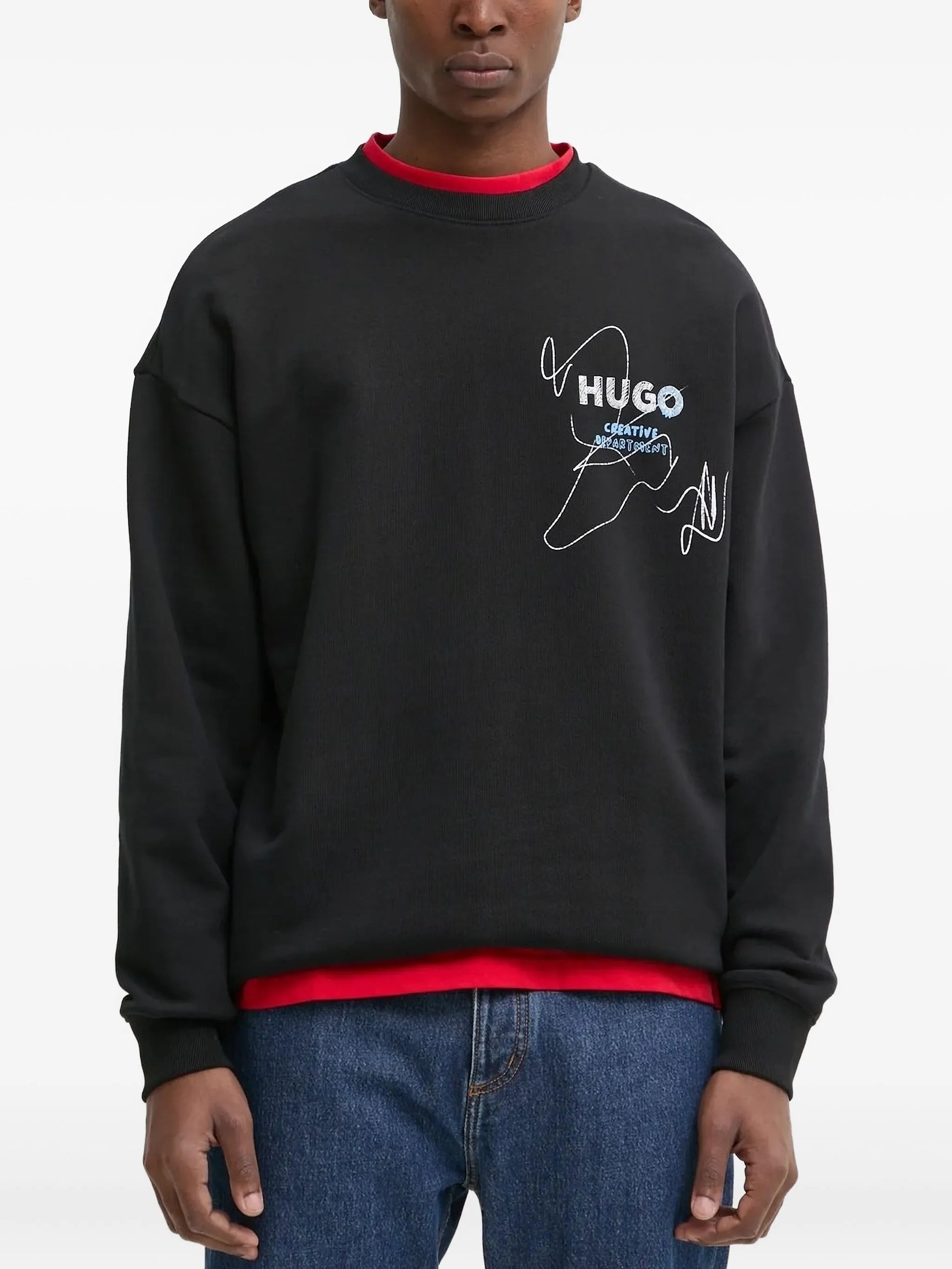 HUGO graphic-print sweat