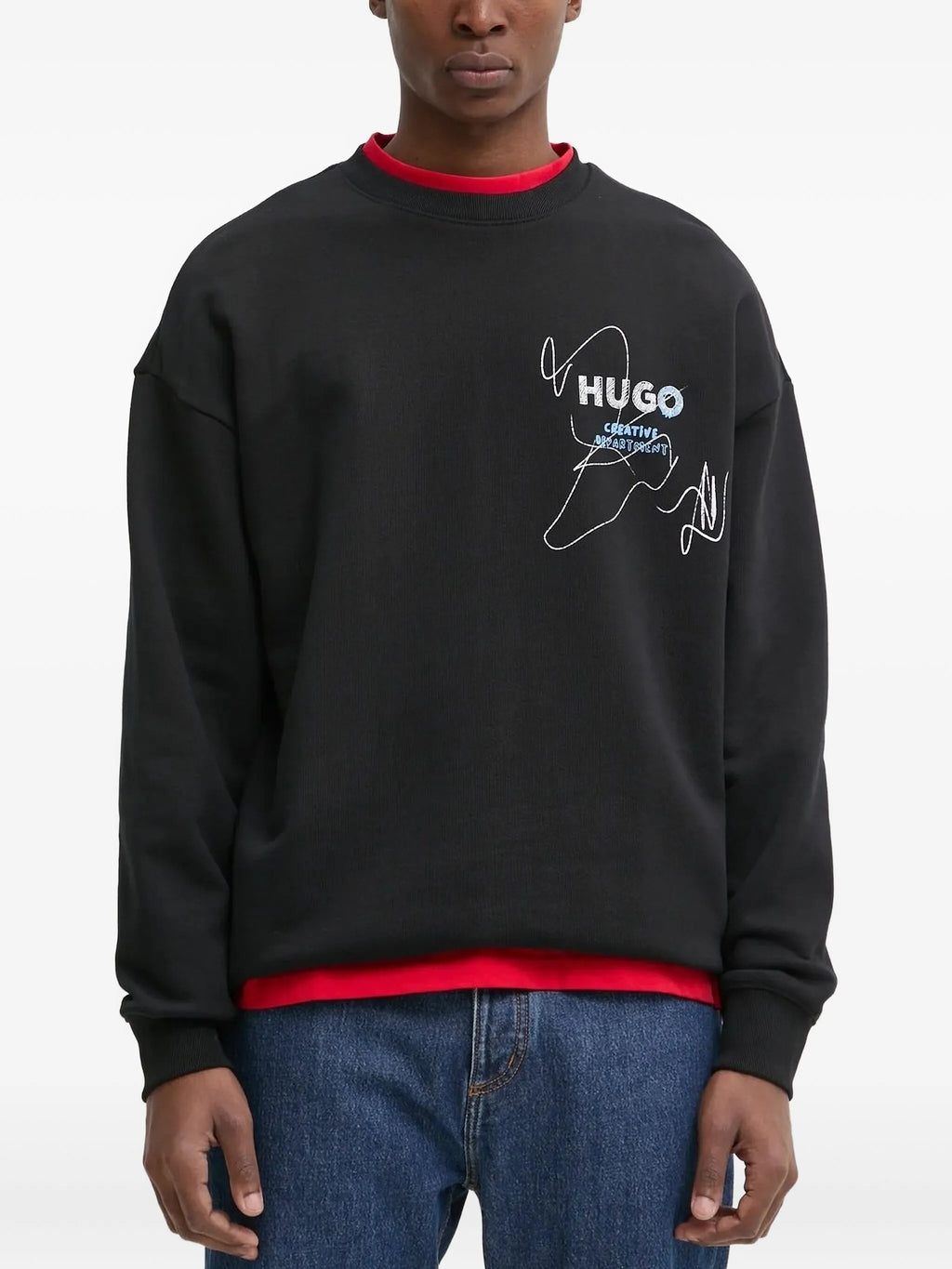 HUGO graphic-print sweat
