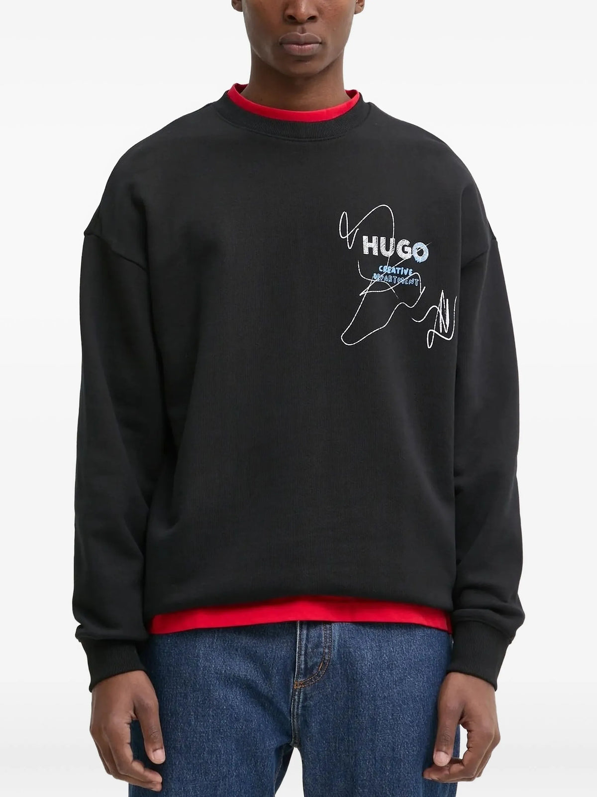 HUGO graphic-print sweat