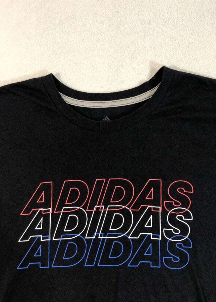 Adidas Go To Tee Spell Out Logo Short Sleeve