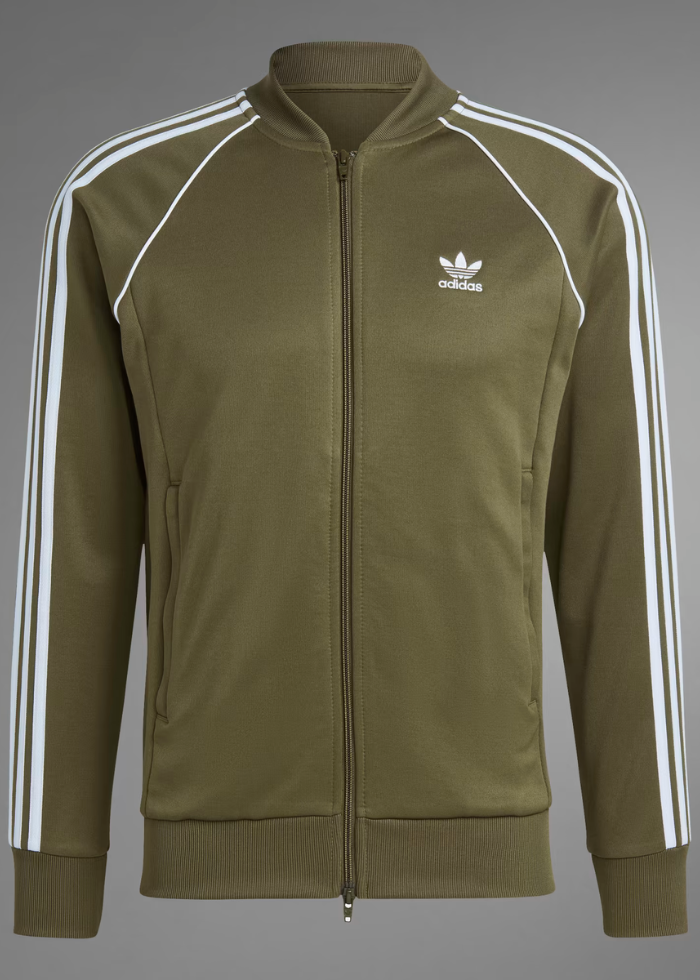Olive Green Adidas Originals Green Superstar Track Top Adidas