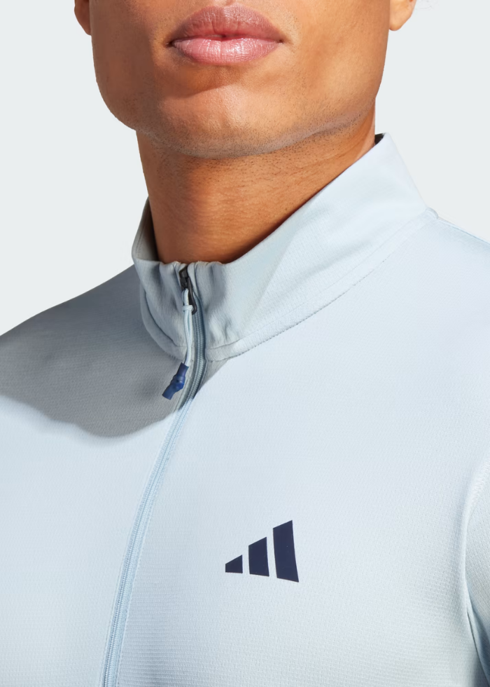 Adidas TRAIN ESSENTIALS SEASONAL TRAINING 1/4-ZIP LONG SLEEVE TEE