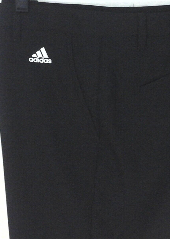 ADIDAS Golf Shorts Black White 3 Stripes Flat Front DM3084 Active Men's NEW *