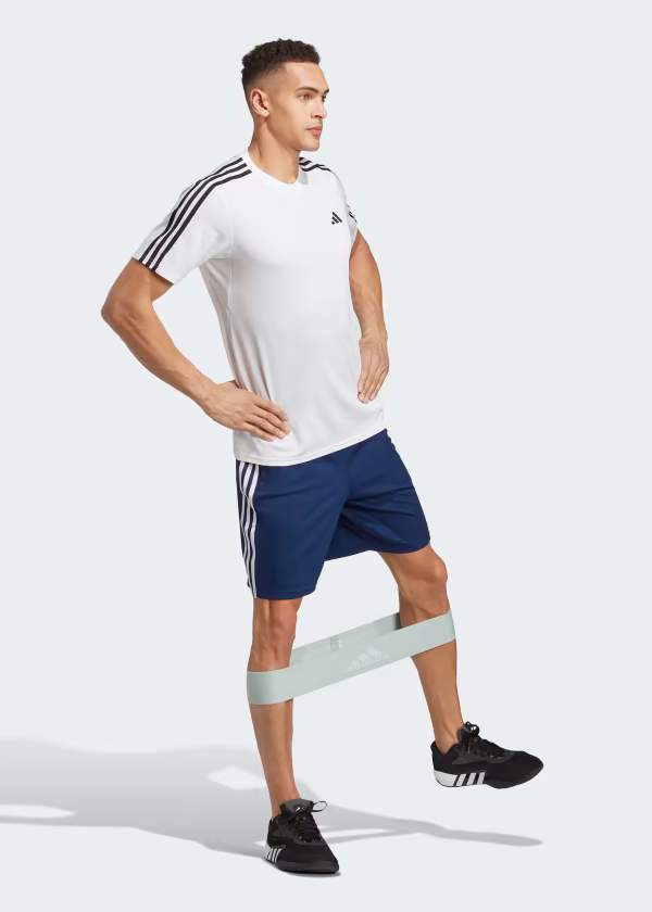 TRAIN ESSENTIALS PIQUÉ 3-STRIPES TRAINING SHORTS