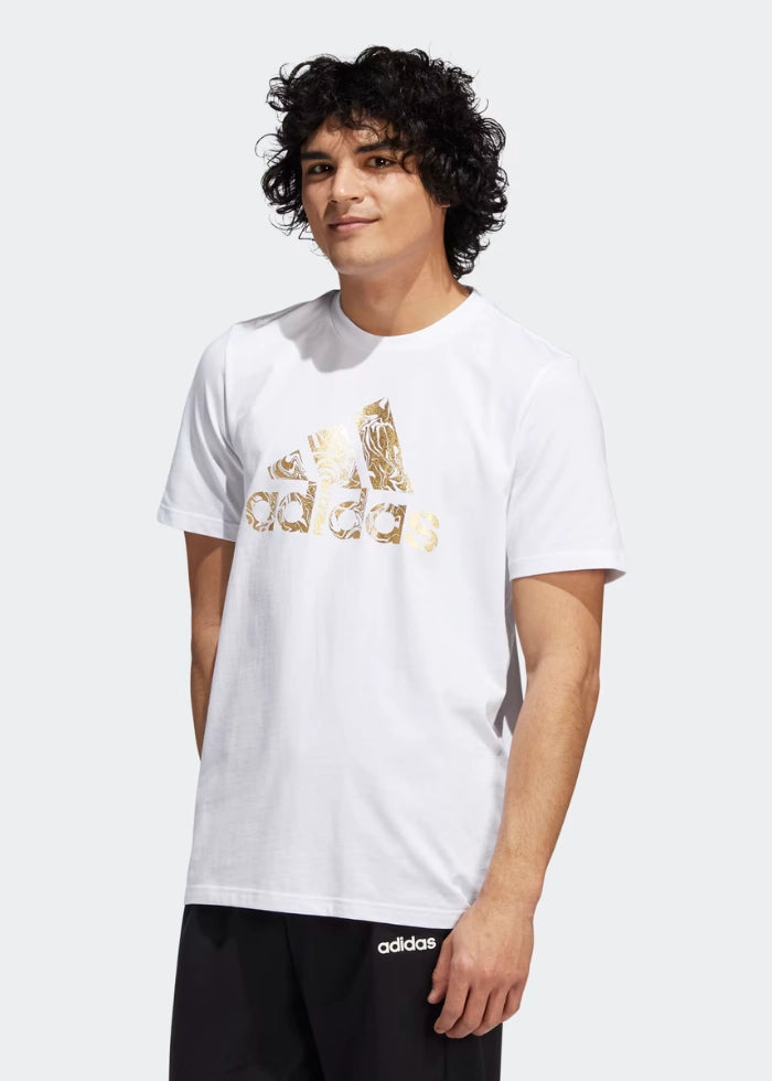 Adidas LIQUID FOIL BADGE OF SPORT GRAPHIC TEE