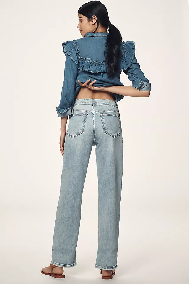 Pilcro Baggy Slim Boyfriend High-Rise Relaxed Jeans