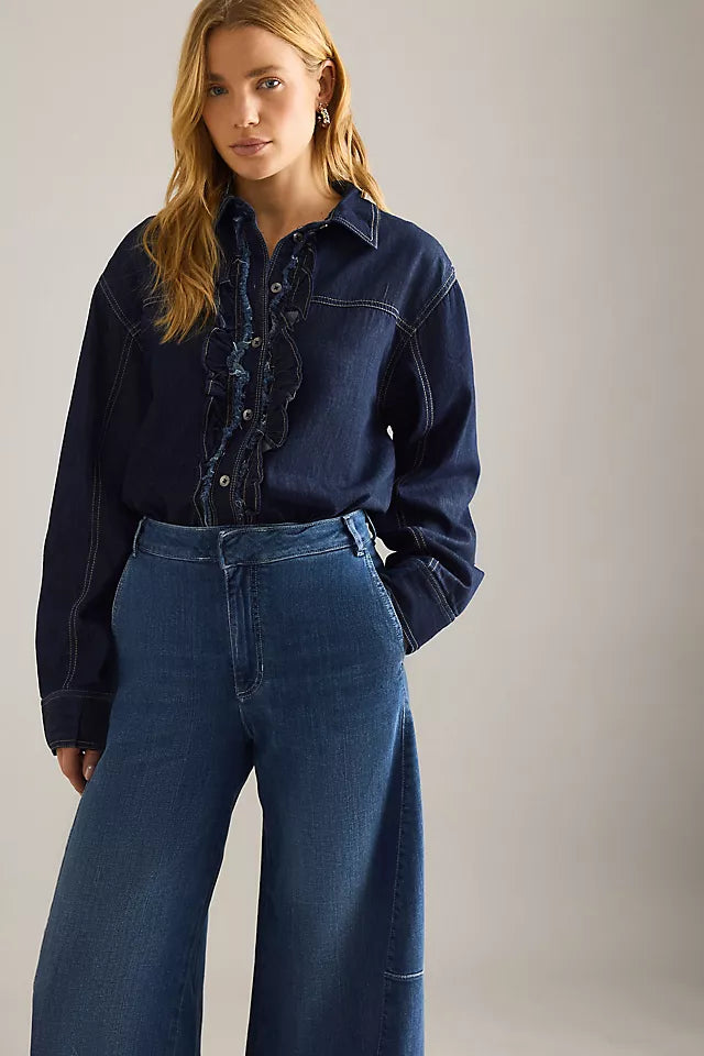 Pilcro Full Curve High-Rise Barrel Jeans