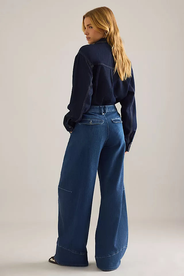 Pilcro Full Curve High-Rise Barrel Jeans