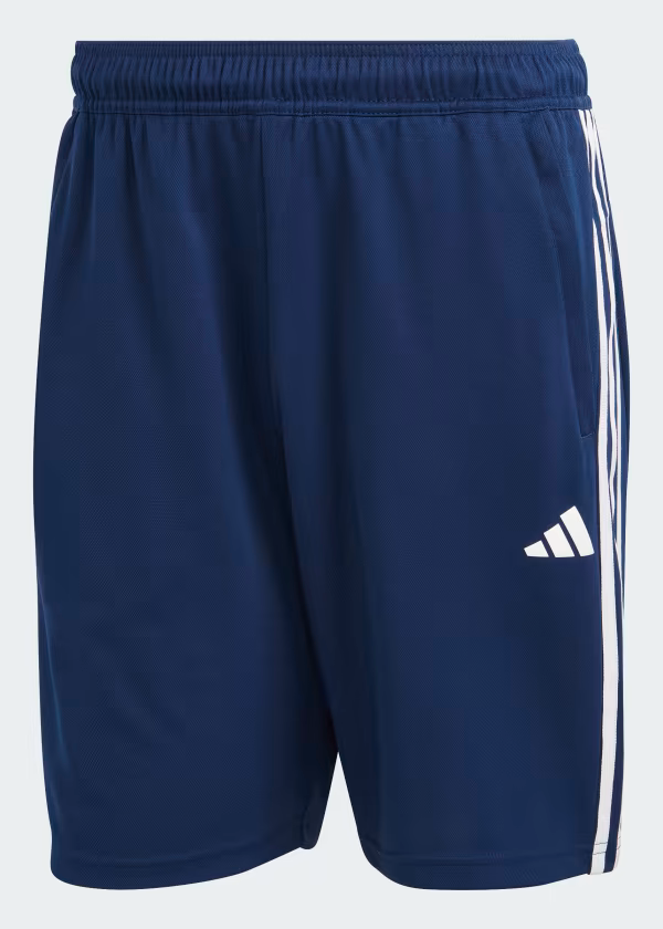 TRAIN ESSENTIALS PIQUÉ 3-STRIPES TRAINING SHORTS