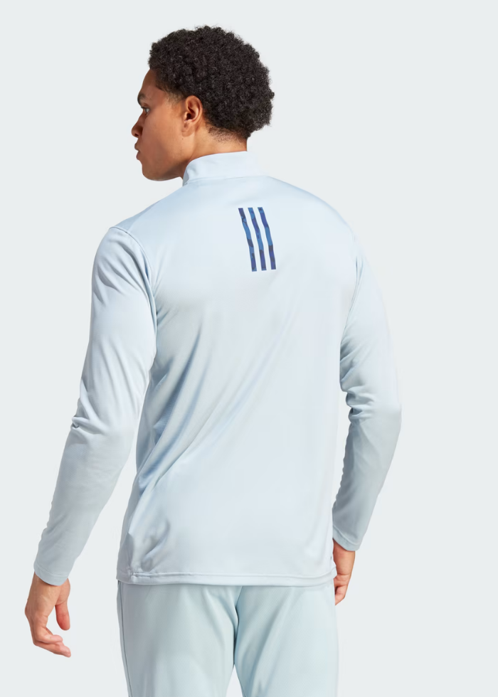 Adidas TRAIN ESSENTIALS SEASONAL TRAINING 1/4-ZIP LONG SLEEVE TEE