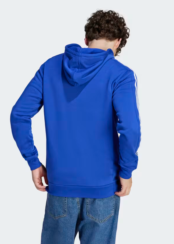 Essentials Fleece 3-Stripes Full-Zip Hoodie