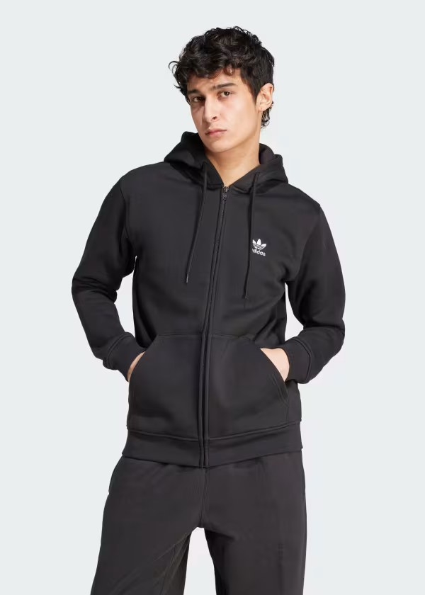 Trefoil Essentials Full-Zip Hoodie