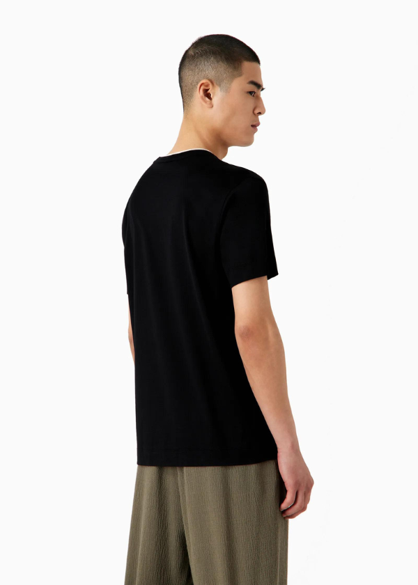 Lyocell-blend jersey T-shirt with ASV logo