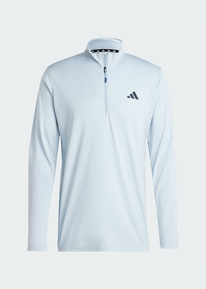 Adidas TRAIN ESSENTIALS SEASONAL TRAINING 1/4-ZIP LONG SLEEVE TEE