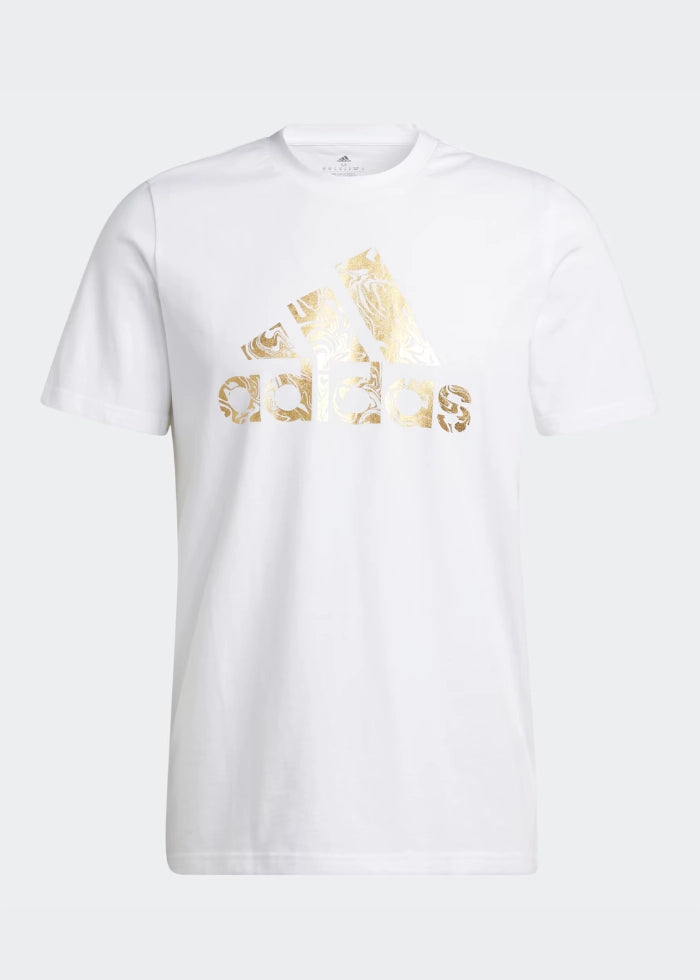 Adidas LIQUID FOIL BADGE OF SPORT GRAPHIC TEE