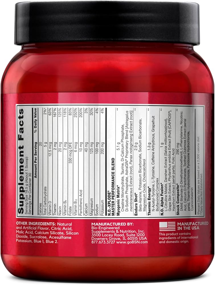 N.O.-XPLODE Pre Workout Powder