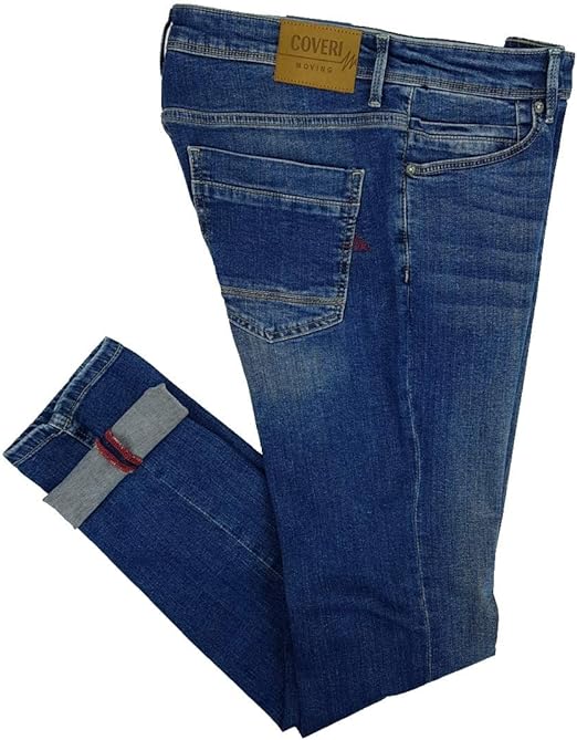 Coveri Men's Slim Fit Denim Jeans