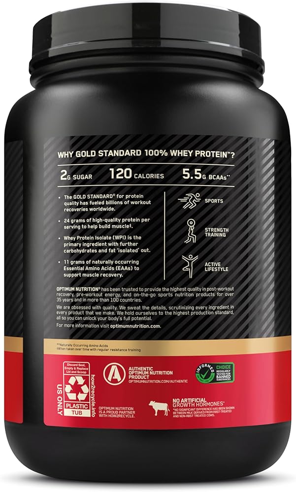 Optimum Nutrition Gold Standard 100% Whey Protein Powder
