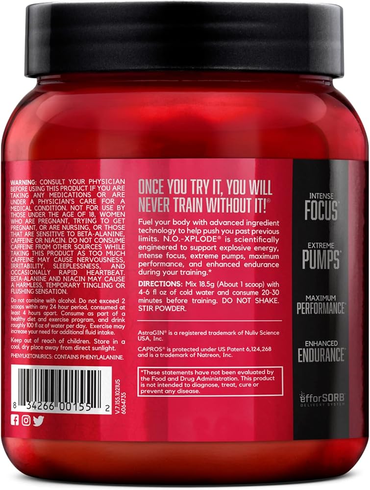 N.O.-XPLODE Pre Workout Powder