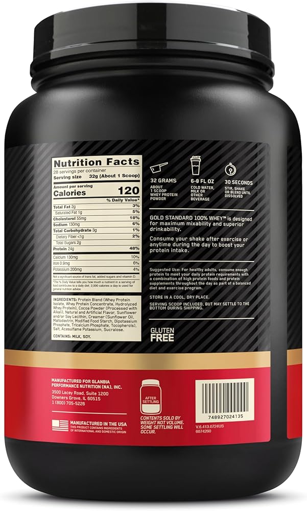 Optimum Nutrition Gold Standard 100% Whey Protein Powder