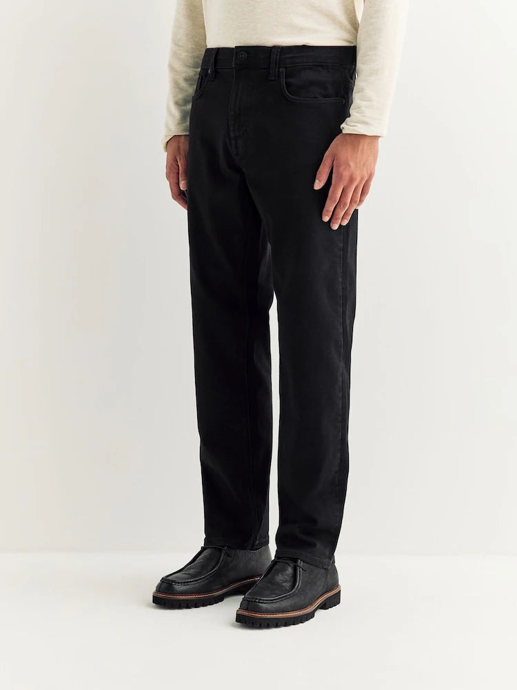 Black Straight Fit Motionflex Jeans (denim)