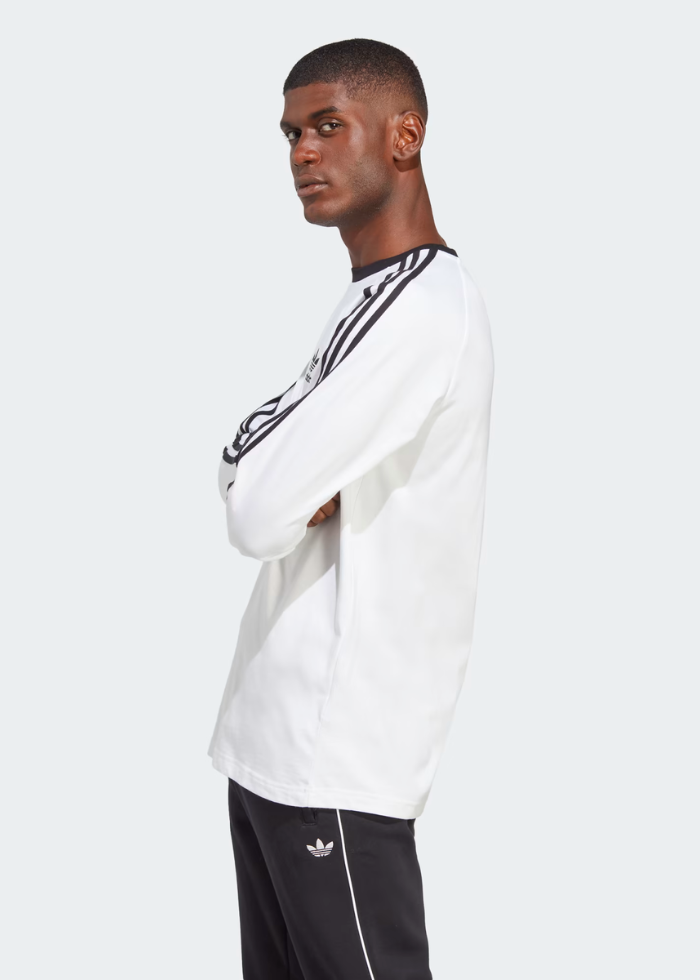 Adidas three stripes long sleeve tee shop