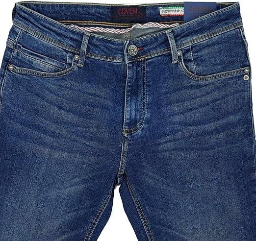 Coveri Men's Slim Fit Denim Jeans