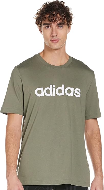 adidas Men's Essentials Embroidered Linear Logo T-Shirt