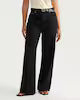 The F&F Edit High Rise Wide Leg Jeans in Black
