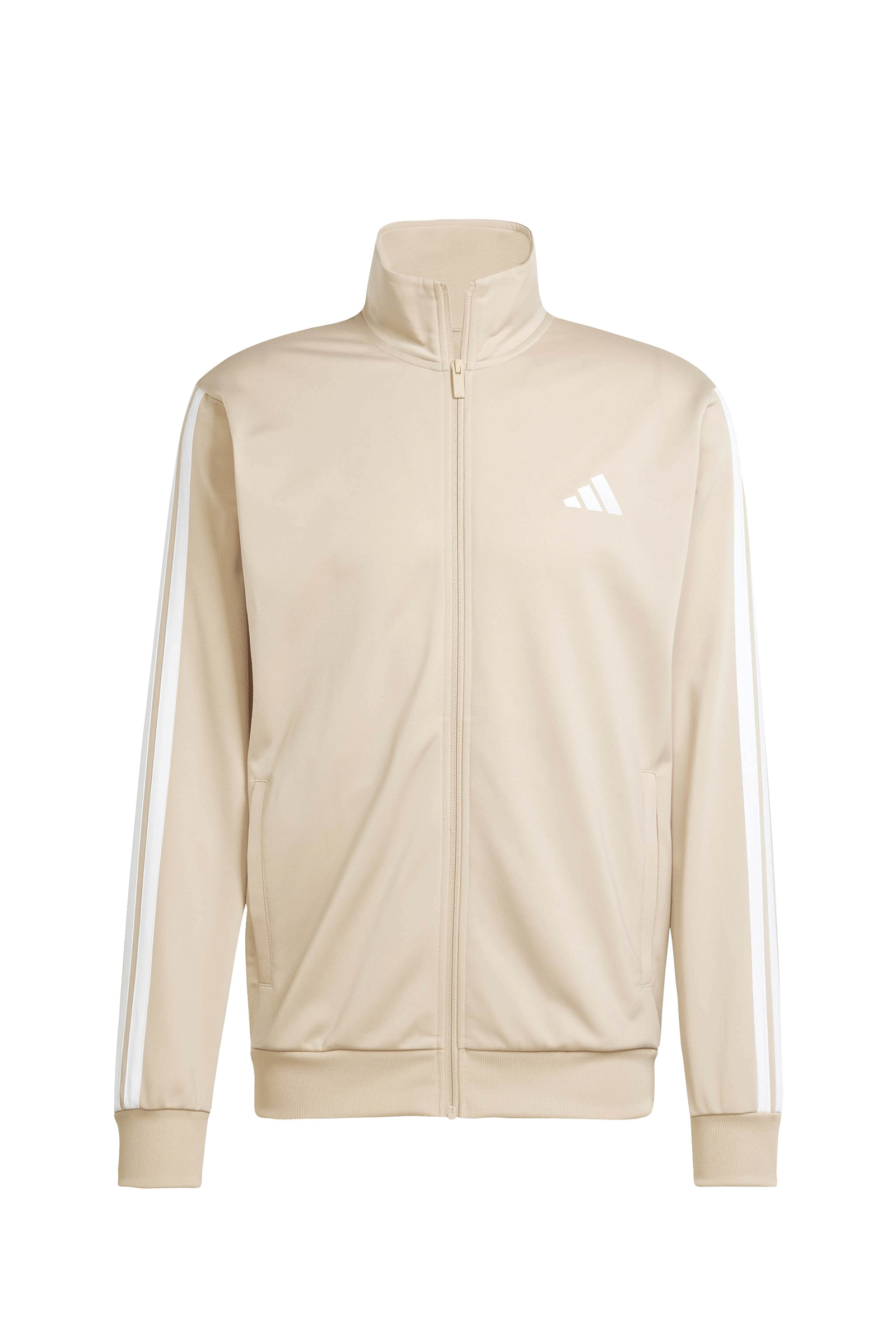 Adidas Basic 3 Stripes Tricot Tracksuit Beige White Men