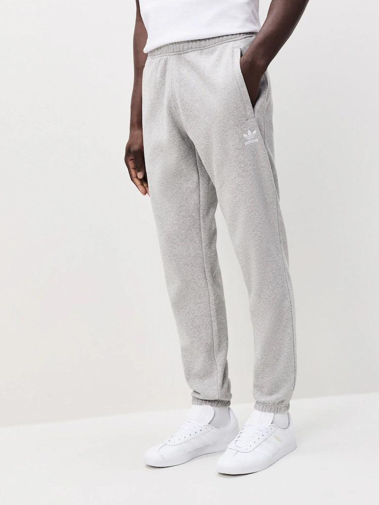 Adidas Originals Grey Trefoil Essentials Joggers