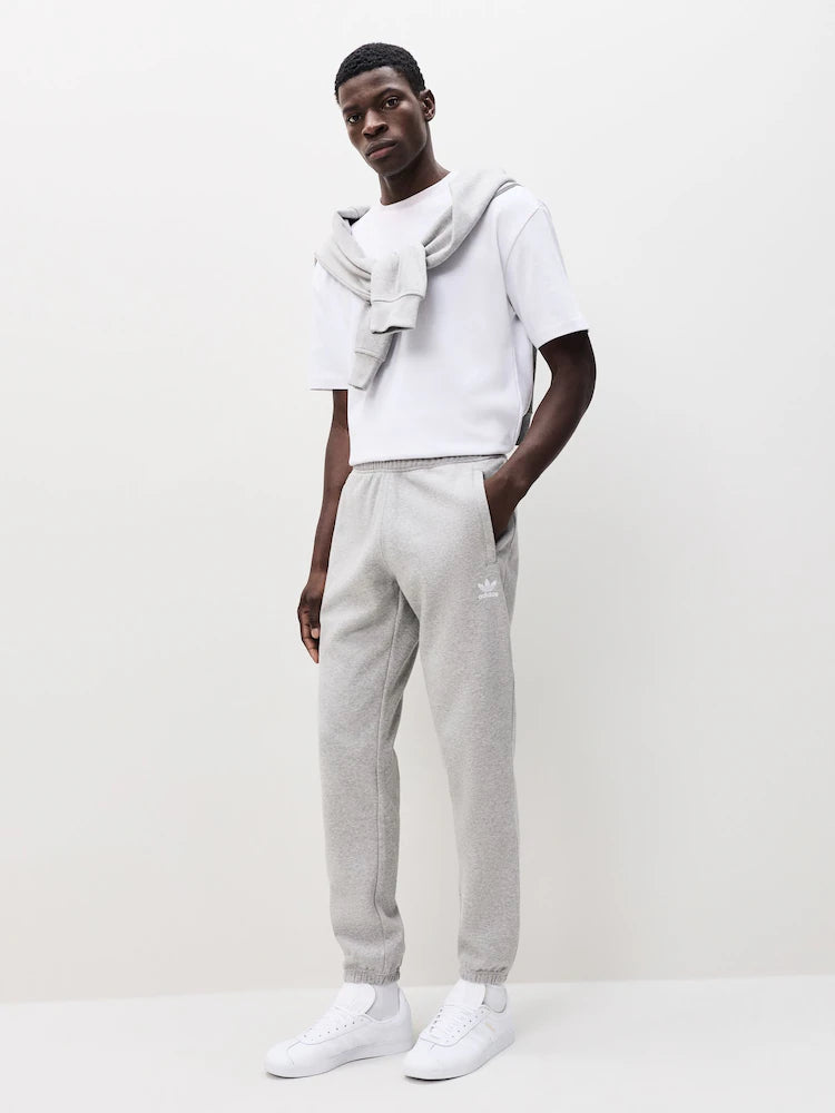 Adidas Originals Grey Trefoil Essentials Joggers